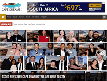 Tablet Screenshot of capedreams.co.za